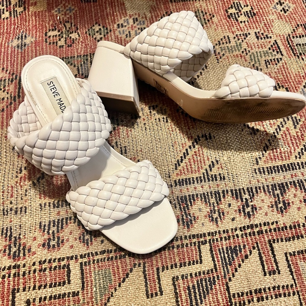 Steve Madden braided block heels